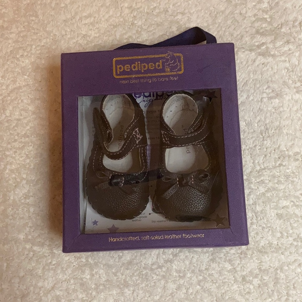 Pediped Isabella Chocolate Brown Shoes